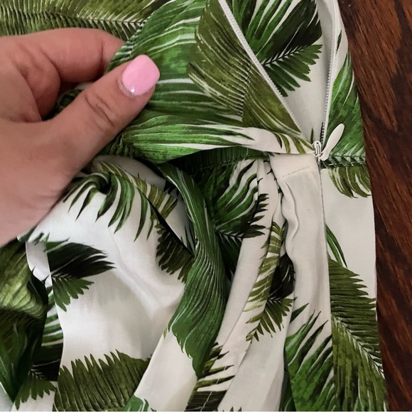 NWT Melissa Odabash Elsa Palm White Crepe Belted Maxi Skirt Size Small - Picture 12 of 12